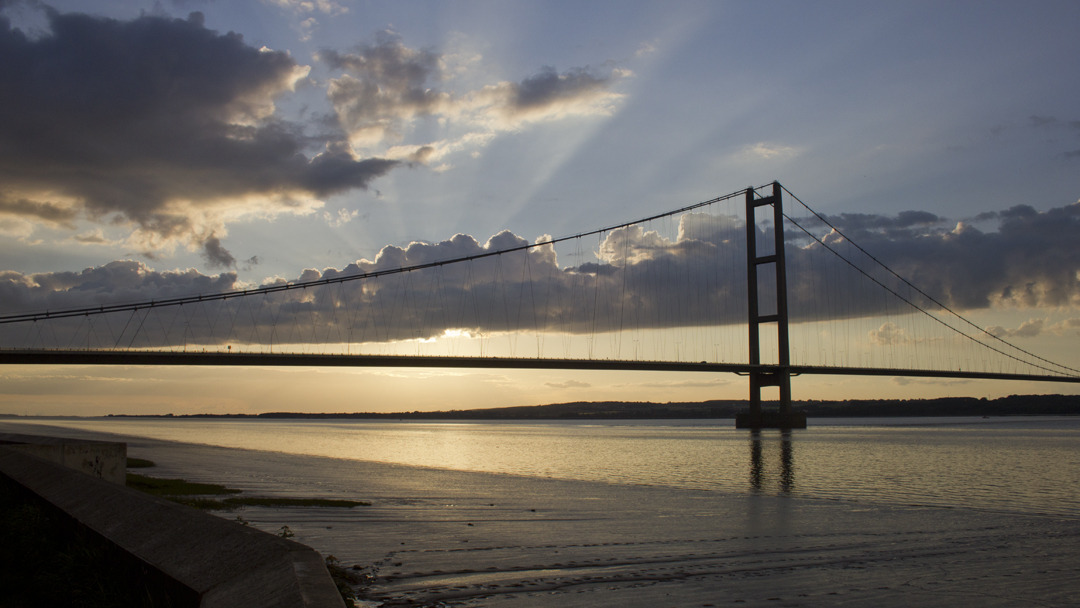 Humber Bridge at Sunset